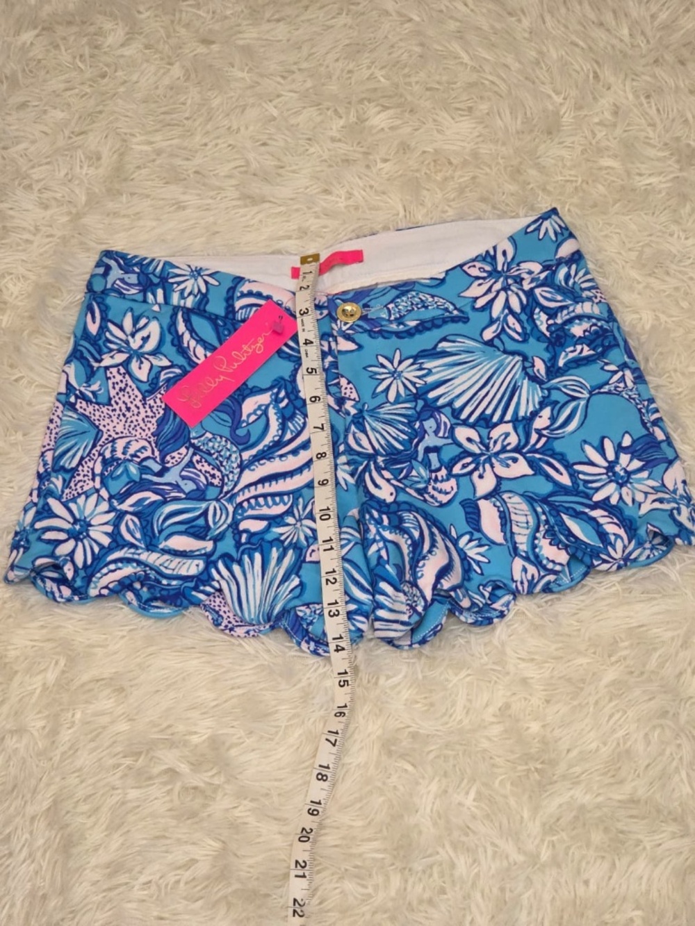 NWT Lilly Pulitzer Buttercup Shorts "Sound The Sirens" - Picture 8 of 11